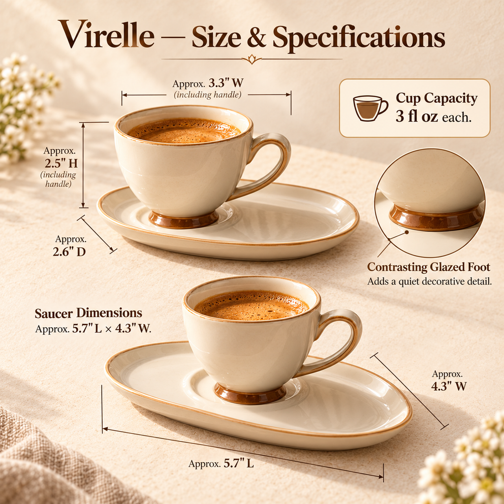 LORQEVFT™ Fenwick Ribbed Glass Coffee Mug Set of 2 — 10 fl oz Clear Latte and Iced Coffee Cups