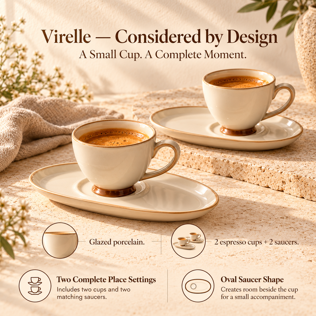 LORQEVFT™ Fenwick Ribbed Glass Coffee Mug Set of 2 — 10 fl oz Clear Latte and Iced Coffee Cups