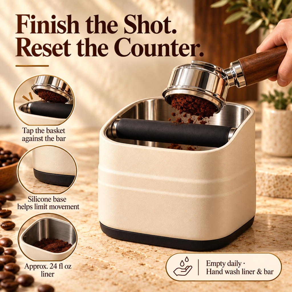 LORQEVFT™ Corven 27 fl oz French Press Coffee Maker — Glass Coffee Press with Steel Frame and Wood Handle