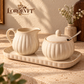 LORQEVFT™ Solmere 12 fl oz Stoneware Coffee Mug — Vintage-Inspired Ceramic Mug with Sculpted Handle