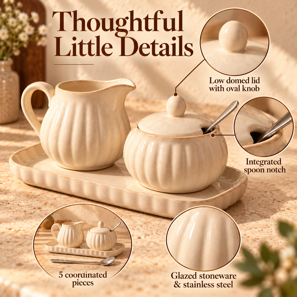 LORQEVFT™ Solmere 12 fl oz Stoneware Coffee Mug — Vintage-Inspired Ceramic Mug with Sculpted Handle